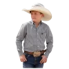 MTW7060304 Cinch Boys' Long Sleeve Buttondown Shirt - Grey Print