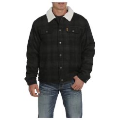 MWJ1074004 Cinch Men's Concealed Carry Trucker Corduroy Jacket - Black