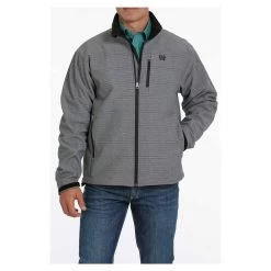 MWJ1500004 Cinch Men's Textured Bonded Jacket - Grey