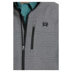 MWJ1500004 Cinch Men's Textured Bonded Jacket - Grey -Cowboy Shop MWJ1500004 2