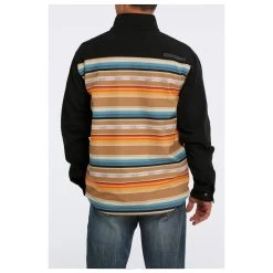MWJ1518011 Cinch Men's Bonded Jacket - Black & Serape Print -Cowboy Shop MWJ1518011 4