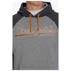 MWK1217007 Cinch Men's Pullover Hoodie - Heather Grey
