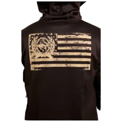 MWK1240002 Cinch Men's Pullover 1/2 Zip Hoodie - Brown