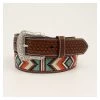 N210004408 Nocona Men's Diamond Basket Weaved Belt