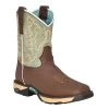 W5002 Corral Ladies Chocolate With Mint Hydro Resist Work Western Boots
