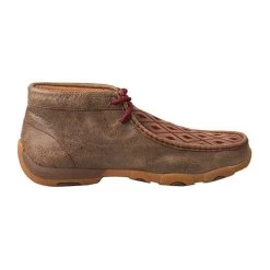 WDM0071 Twisted X Women’s Chukka Driving Moc With Burgundy Detail -Cowboy Shop WDM0071 3