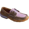 WDM0134 Twisted X Women's Driving Moc - Bomber/Woven Purple