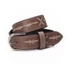 XRBK Twisted X Youth Barbed Wire Stitched Distressed Leather Belt
