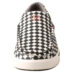 YCA0005 Twisted X Children's Black & White Slip On Kick Shoes 5 YCA0005 Twisted X Children's Black & White Slip On Kick Shoes -Cowboy Shop YCA0005 2