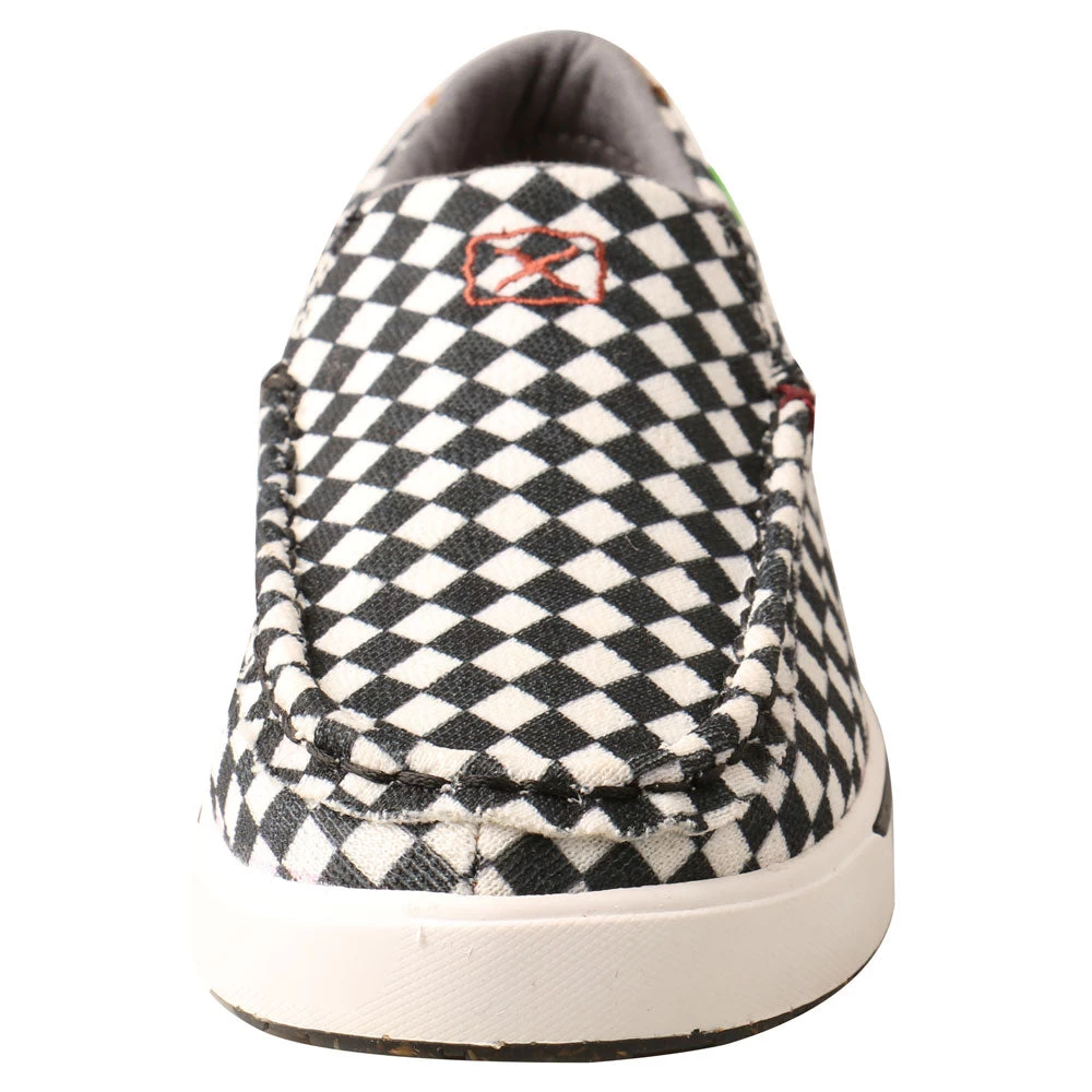 YCA0005 Twisted X Children's Black & White Slip On Kick Shoes 3 YCA0005 Twisted X Children's Black & White Slip On Kick Shoes - Image 3