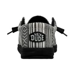 40017-0YB Hey Dude Wally Casual Shoe - Serape Black Gravel 5 40017-0YB Hey Dude Wally Casual Shoe - Serape Black Gravel -Cowboy Shop gravel2