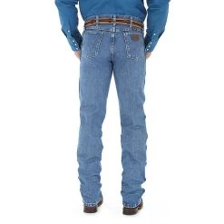 47MWZSW Wrangler Men's Premium Performance Cowboy Cut Jeans Stone Wash