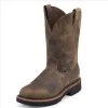4440 Justin Mens Rugged Tan Gaucho Work Boot- Made In The USA