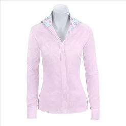 L616G-J RJ Classics Girl's Whales Trim Prix Jr. English Show Shirt Pink