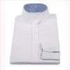 L410C Ladies RJ CLassics Essential Collection White English Show Blouse Blue Stripe Trim