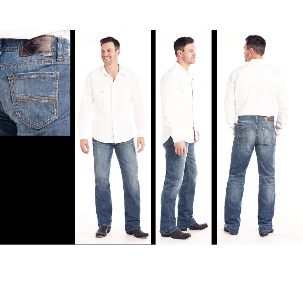 M0S2347 Rock & Roll Denim Men's Double Barrel Reflex Straight Leg Jeans 1 M0S2347 Rock & Roll Denim Men's Double Barrel Reflex Straight Leg Jeans