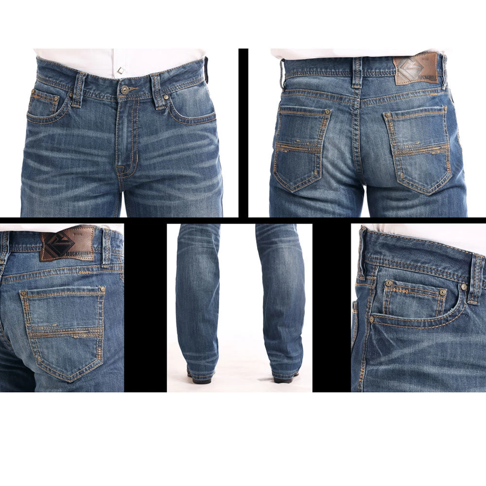 M0S2347 Rock & Roll Denim Men's Double Barrel Reflex Straight Leg Jeans 2 M0S2347 Rock & Roll Denim Men's Double Barrel Reflex Straight Leg Jeans - Image 2