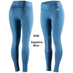 36243 Horze Active Women's Knee Patch Winter Tights Breech -Cowboy Shop image 27712