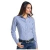 R4B5046 Panhandle Roughstock Women's Pinstripe Western Shirt