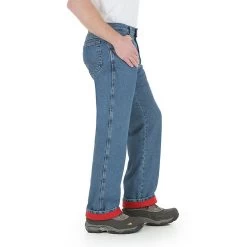 33213SW Wrangler Men's Rugged Wear Thermal Jeans Relaxed Fit- Thinsulate Lined -Cowboy Shop image 35158