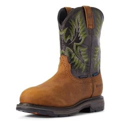 10031561 Ariat Men's Workhog H2O Composite Toe Tumbled Bark/Dark Forest