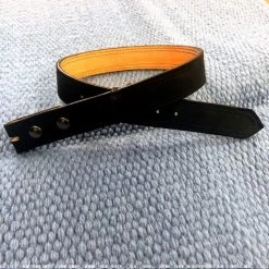 Wire Horse Women's Or Youth Ultrasuede Black Western Show Belt - 1.25 Inch