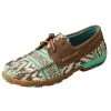 WDM0133 Twisted X Women’s Boat Shoe Driving Moc Multicolor