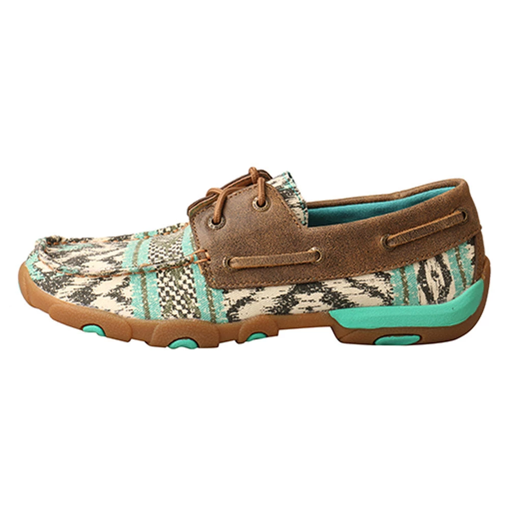 WDM0133 Twisted X Women’s Boat Shoe Driving Moc Multicolor 2 WDM0133 Twisted X Women’s Boat Shoe Driving Moc Multicolor - Image 2