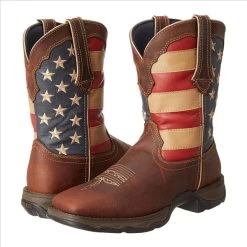RD4414 Durango Ladies Rebel Patriotic Pull On Western Cowboy Boot
