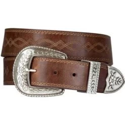 A10004144 Ariat Women's Russet Rebel Belt 3 Pc Set