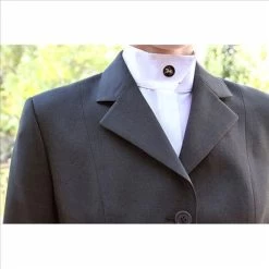 D8266 Ladies Brown Plaid English Show Coat From RJ Classics' Essential Collection