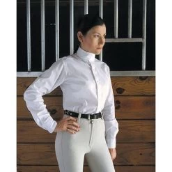 3100 Devon Aire Ladies Long Sleeve Nouvelle Stretch Show Shirt