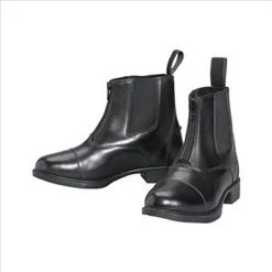 761 Devon Aire Lakeridge Kids Zip Synthetic Paddock Boot Black