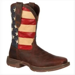 DB5554 Rebel By Durango Mens Patriotic Pull-On Western Boot