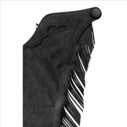 775 Hobby Horse Split Leather Youth Chaps - Black