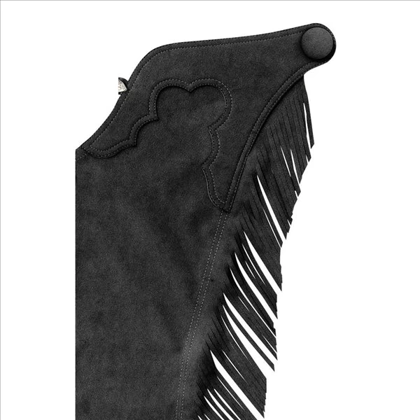 775 Hobby Horse Split Leather Youth Chaps - Black 1 775 Hobby Horse Split Leather Youth Chaps - Black