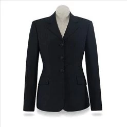D8330 RJ CLassics Ladies Lightweight Black Soft Shell English Show Jacket Black