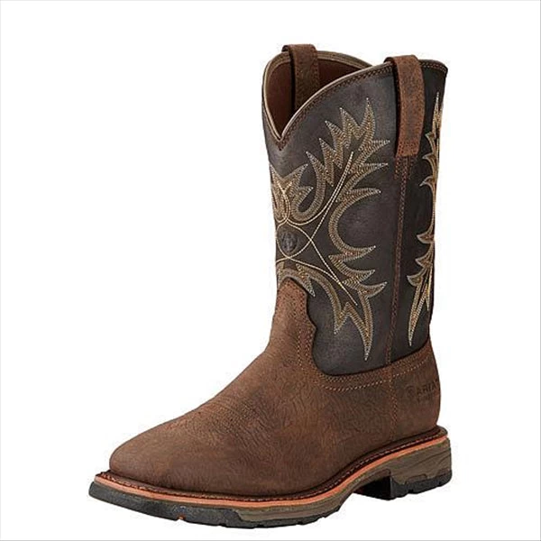 10017436 Ariat Men's Workhog H2O Waterproof Western Work Boot Bruin Brown Coffee 1 10017436 Ariat Men's Workhog H2O Waterproof Western Work Boot Bruin Brown Coffee