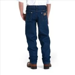 13MWZJP Wrangler Boys Original Fit Jeans Prewashed Indigo Sizes 1-7
