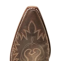 10027282 Ariat Women's Dixon Short Western Boot Weathered Brown -Cowboy Shop image 45536 1 798