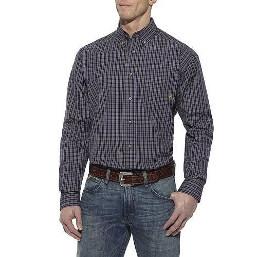 10011173 Ariat Men's Felton Performance Long Sleeve Shirt - Peacoat Small 1 10011173 Ariat Men's Felton Performance Long Sleeve Shirt - Peacoat Small