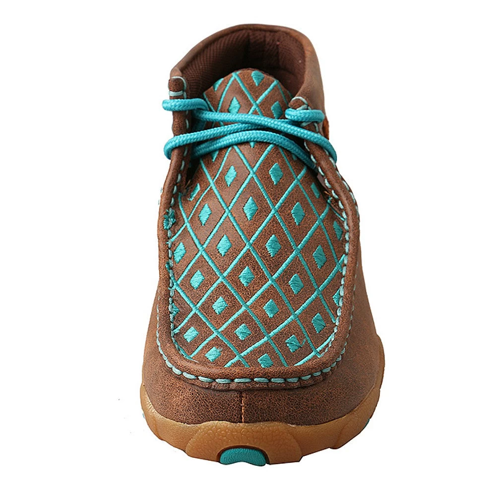 WDM0072 Twisted X Women's Driving Moc With Turquoise Detail 2 WDM0072 Twisted X Women's Driving Moc With Turquoise Detail - Image 2