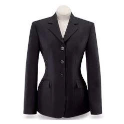 D8117 Ladies RJ Classics Washable Black Herringbone Show Jacket